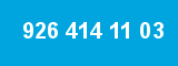 926 414 11 03 926 414 11 03
